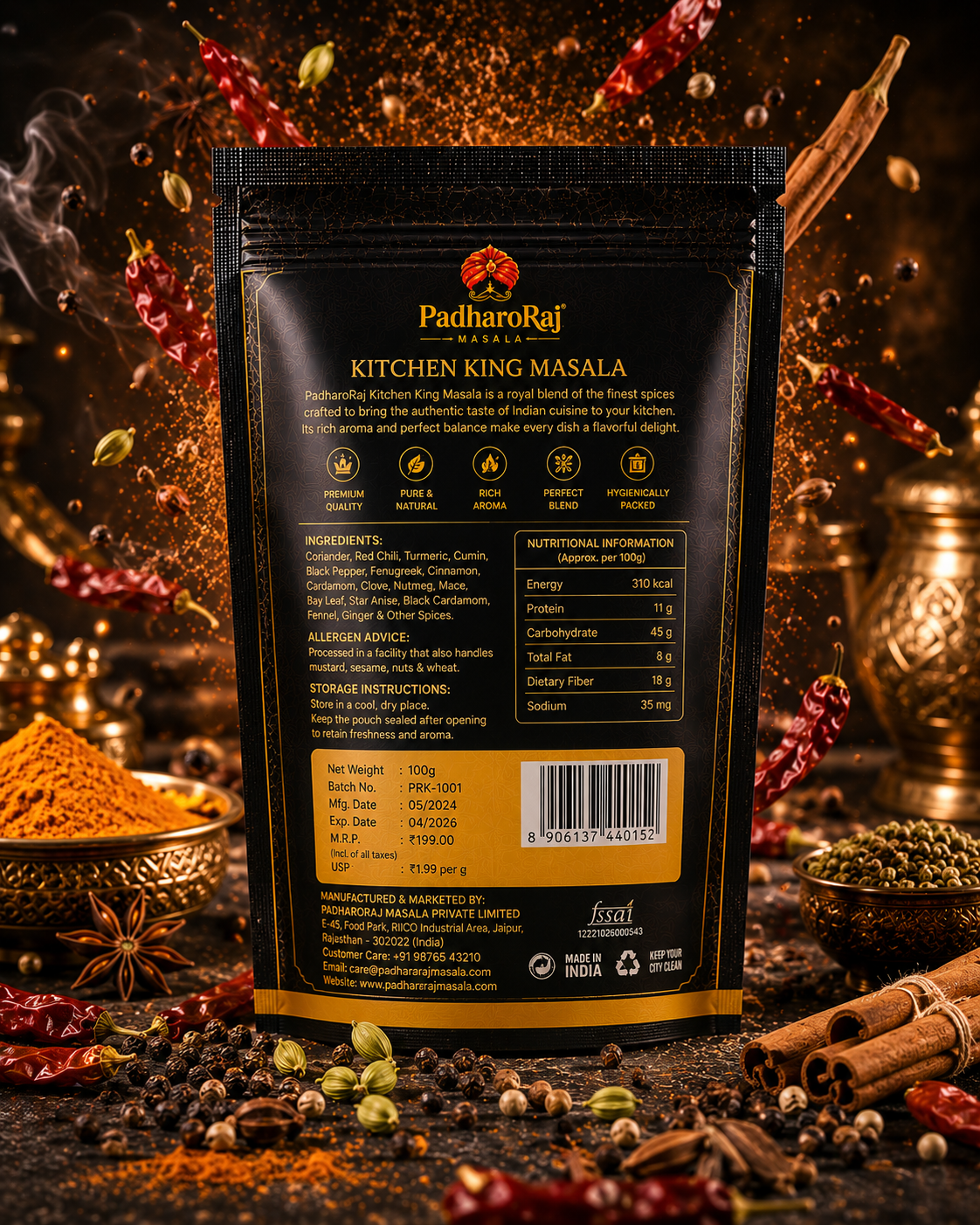 PadharoRaj Kitchen King Masala