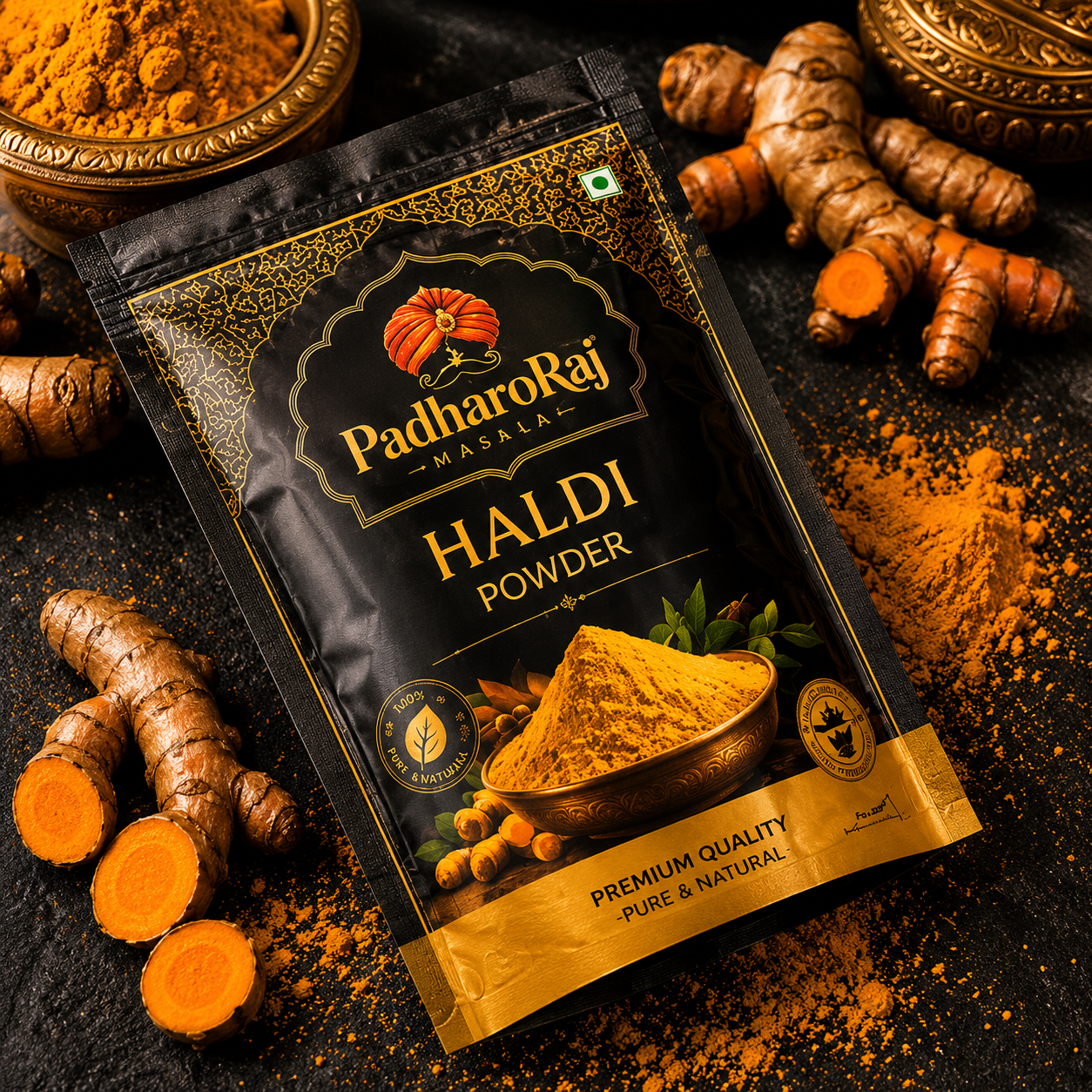 PadharoRaj Premium Turmeric Powder