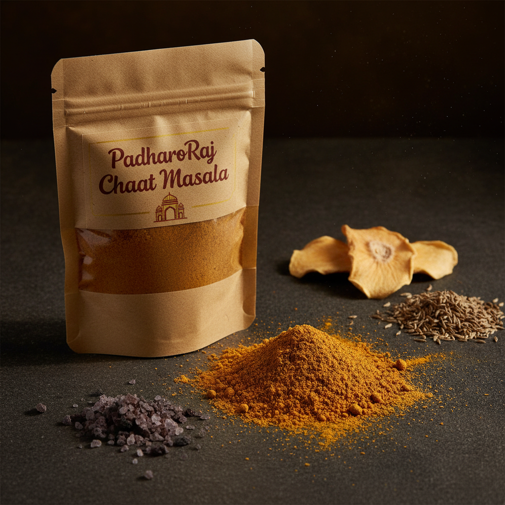 PadharoRaj Chaat Masala 100g - premium tangy spice blend