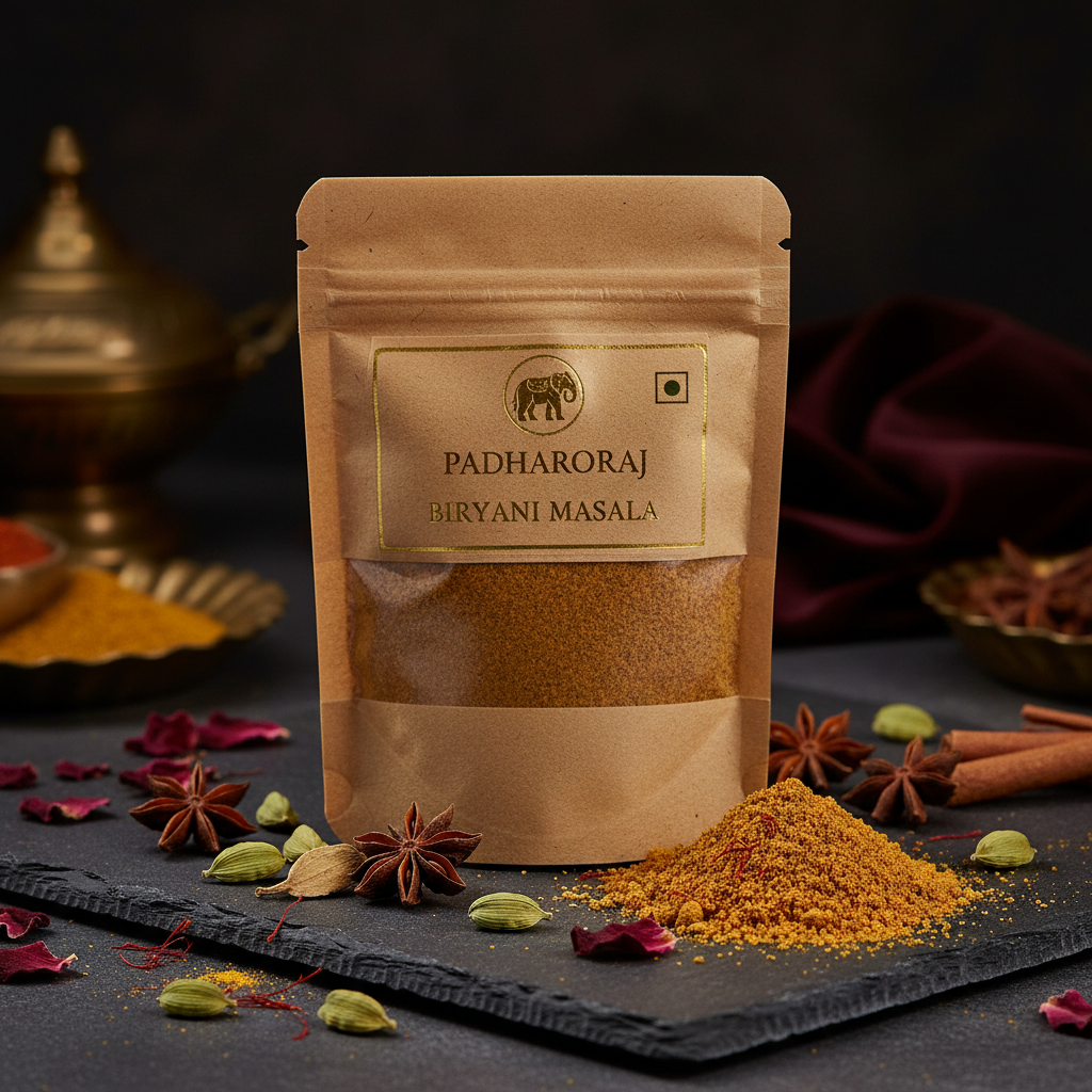 PadharoRaj Biryani Masala 100g - premium royal fragrant spice blend