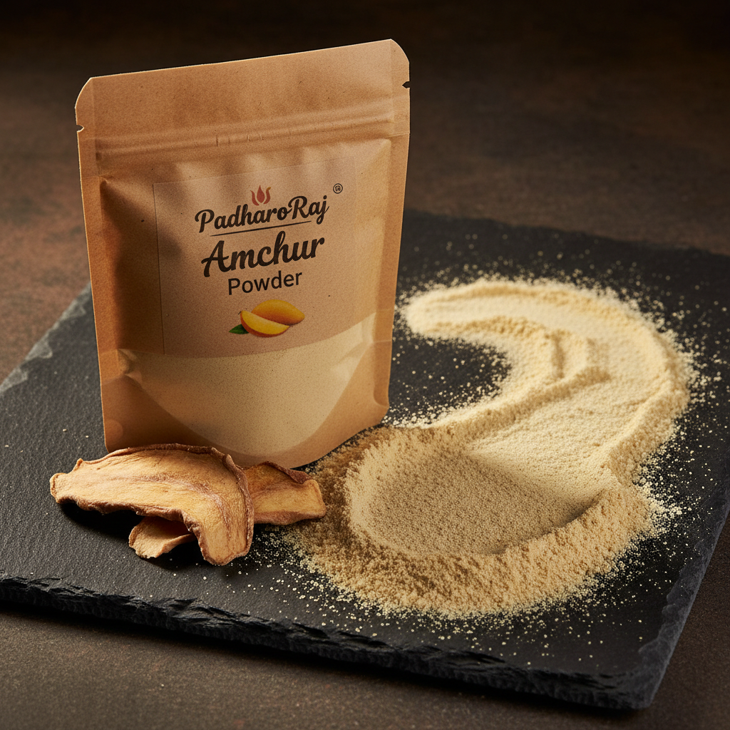 PadharoRaj Amchur Dry Mango Powder 100g - premium stone-ground