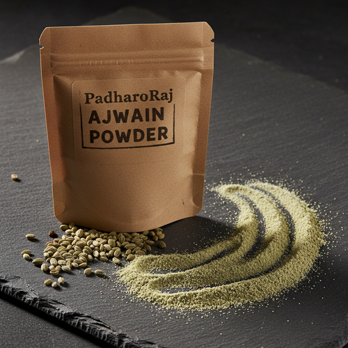 PadharoRaj Ajwain Carom Powder 100g - premium stone-ground