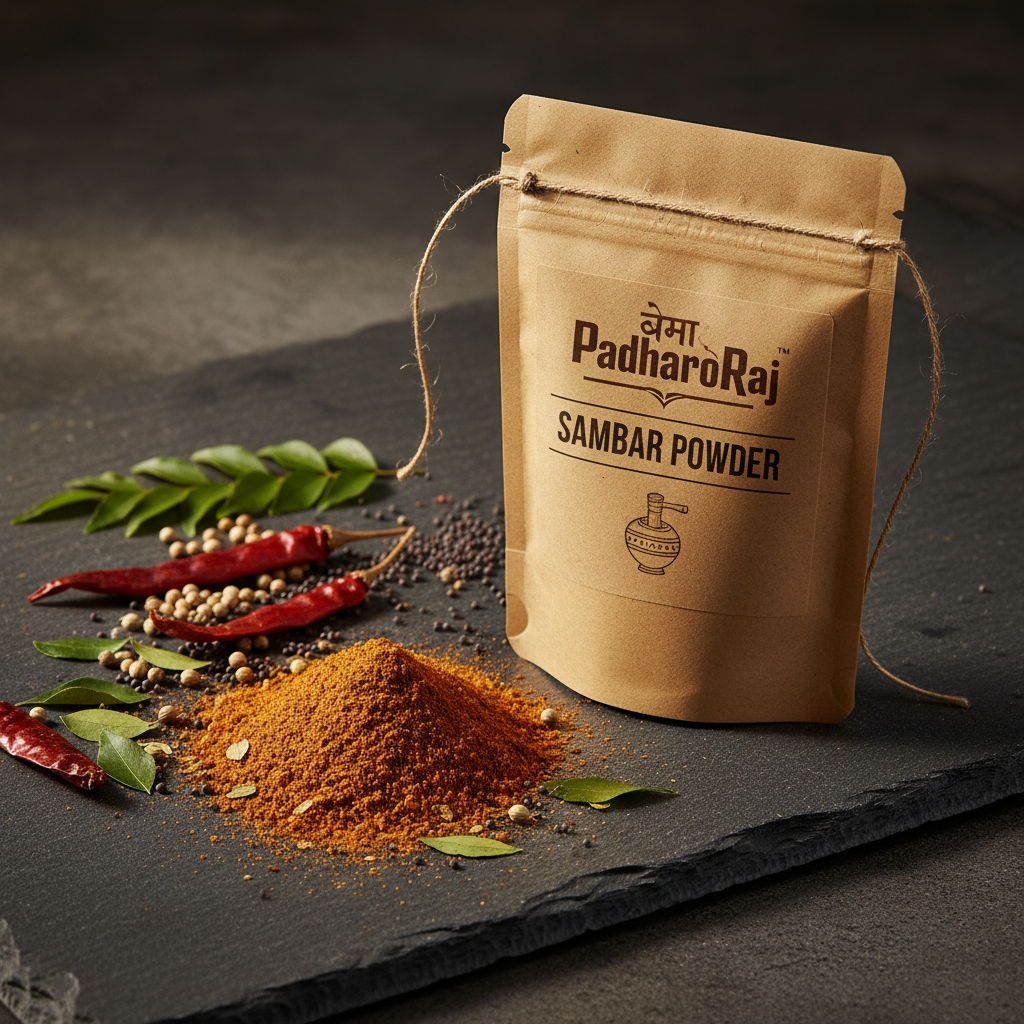 PadharoRaj Sambar Powder 100g - premium roasted spice blend