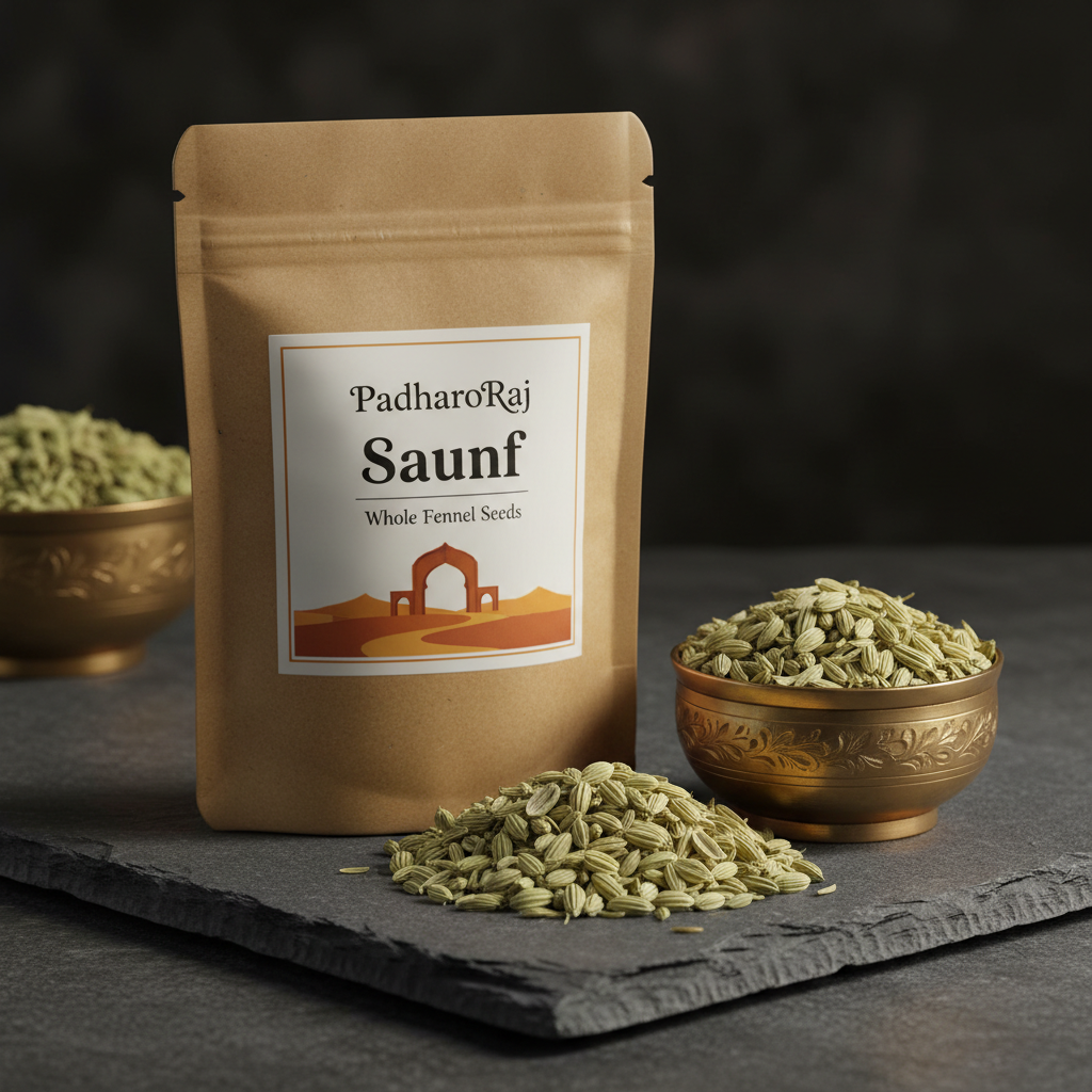 PadharoRaj Saunf Whole Fennel Seeds 100g - farm-direct premium