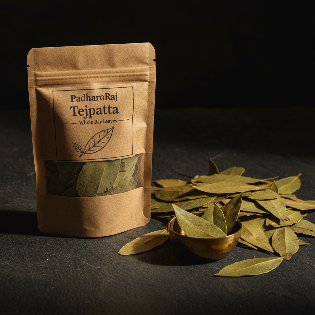 PadharoRaj Tejpatta Whole Bay Leaves 25g - premium sun-dried