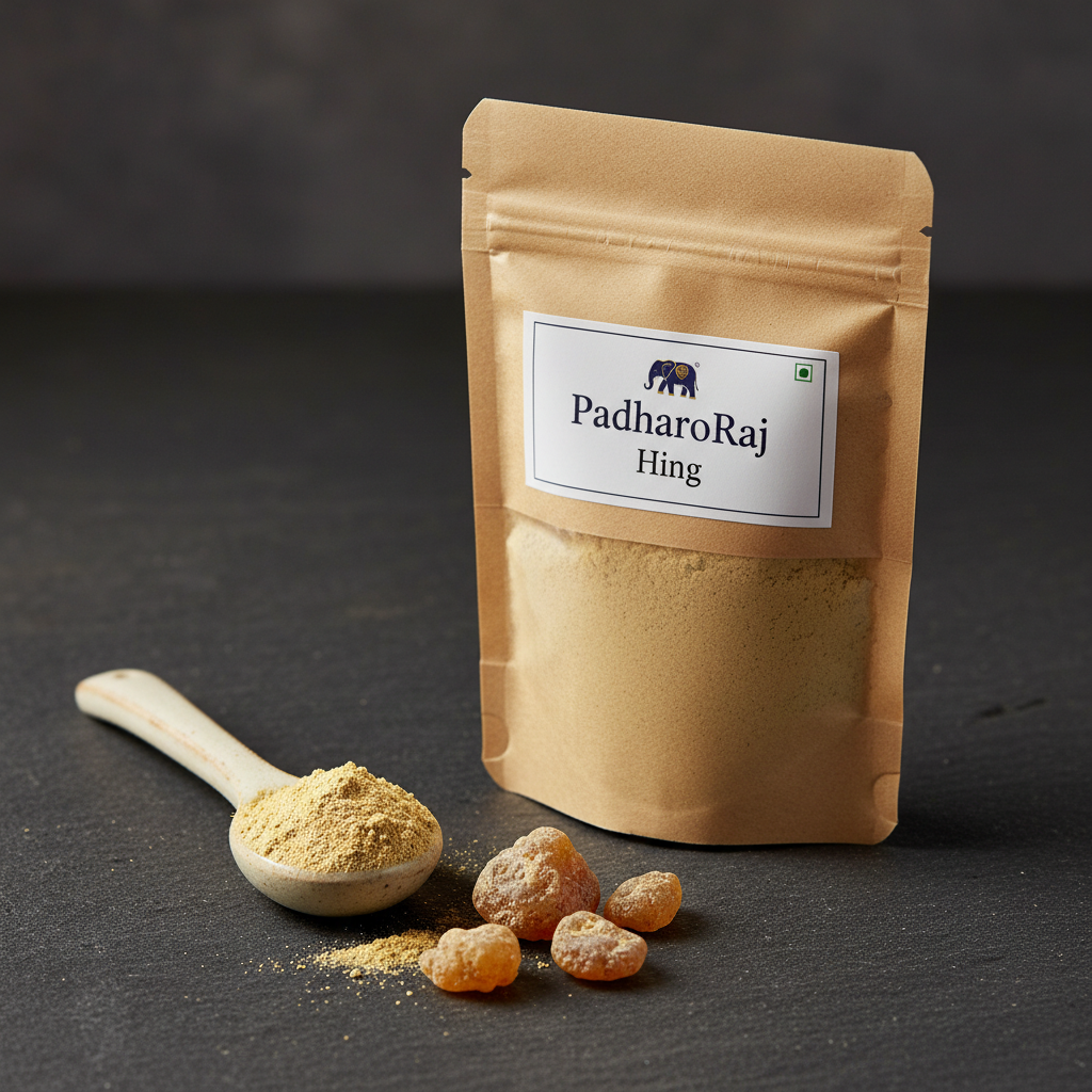 PadharoRaj Hing (Asafoetida) Powder - Plain