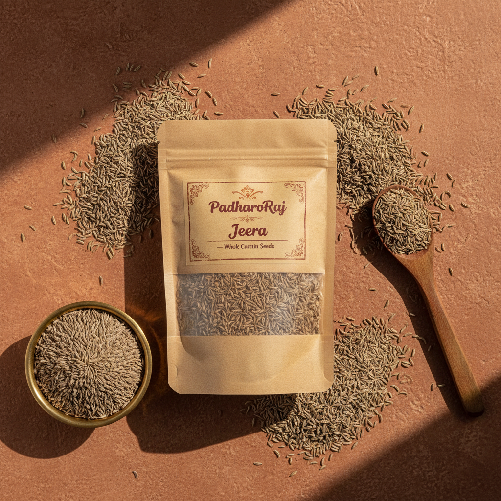 PadharoRaj Jeera - Flat Lay